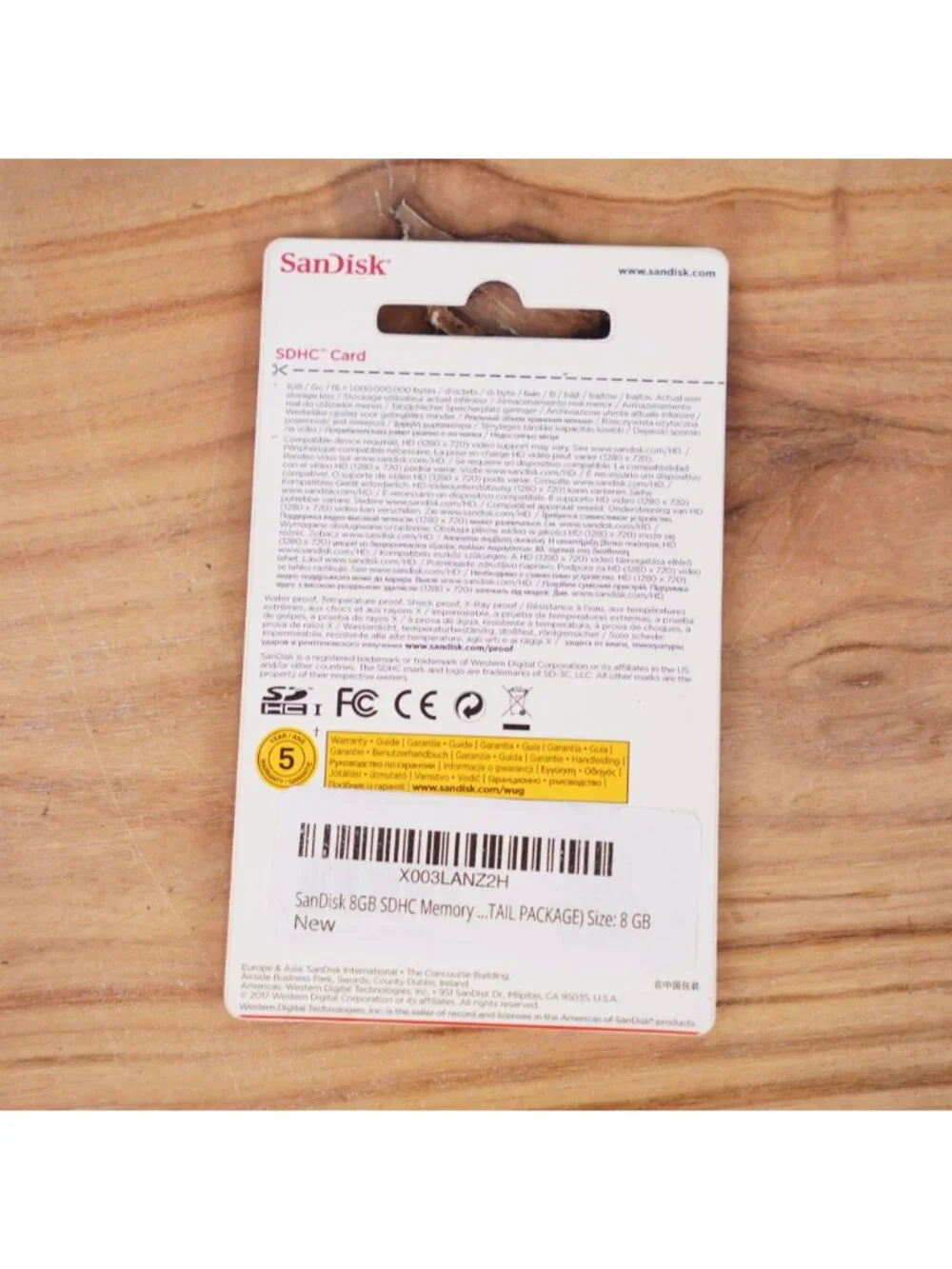 2 Pack SanDisk 8GB SDHC Memory Card For Photos & HD Video Brand New In Box